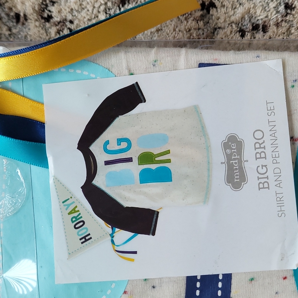 NIP MUDPIE BIG BRO SHIRT AND PENNANT SET - Picture 2 of 5
